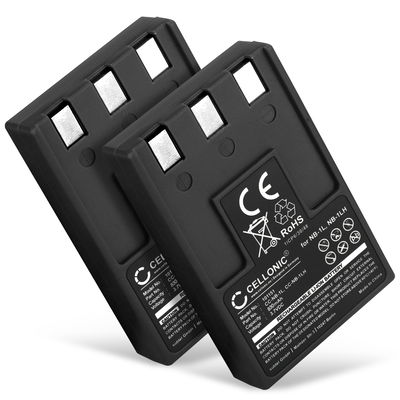 2x CELLONIC Camera Battery for Canon Digital IXUS 300 330 400 430 500 IXUS V2 V V3 PowerShot S100 Digital ELPH Replacement NB-1LH Battery 830mAh Backup 