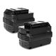 2x Batteria 3000mAh