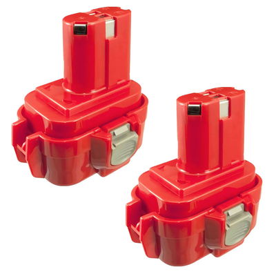 2x Batteria 9120,9120, 9134, 9135,9133, 192638-6, 9102 per attrezzo Makita BMR100, 6222d, 6261D, 6207D, 6204D, 6226D, 6260D Affidabile batteria di ricambio da 3Ah NiMH con ridotto effetto memoria per utensili Makita