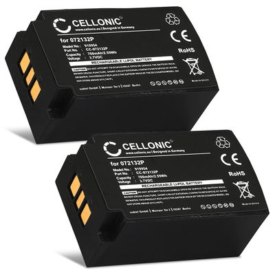 2x Battery for Parrot Zik 1.0 PF056001AA, 1|CP7/20/33-2 (700mAh, 3.7V) from CELLONIC