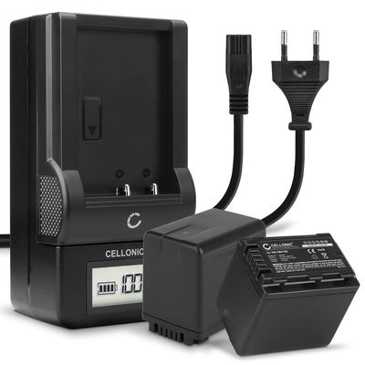 2x Batterie VW-VBK180 VW-VBT190 VBT380 VW-VBY100 compatibili con Panasonic HC-V770 V777 V760 V380 V270 V180 V100 V800 HC-VX980 HC-VXF990 - 2x 4040mAh + Caricabatteria VW-BC10 con schermino LCD per visualizzare lo stato di ricarica