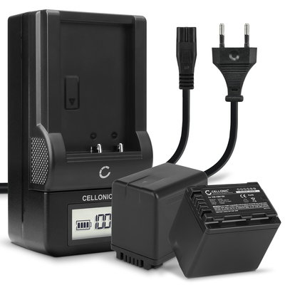 2x CELLONIC Camera Battery for Panasonic HC-V770 V777 V760 V380 V270 V180 V100 V800 HC-VX980 HC-VXF990 Replacement VW-VBK180 VW-VBT190 VBT380 VW-VBY100 Battery 4040mAh Backup + Charger VW-BC10