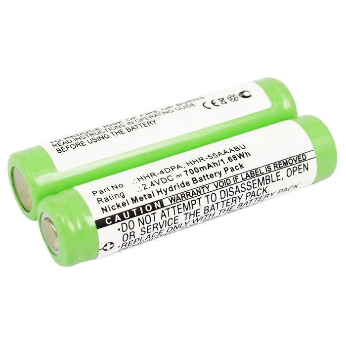 Batteria Panasonic HHR-4DPA, marcata subtel, capacità 700mAh