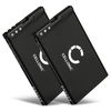2x Batteria 1300mAh