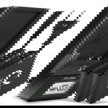 2x Batteria per Panasonic Lumix DMC GX80 LX100 GF6 GX7 TZ80 TZ101 TZ202 TZ81 DMWBLG10E - DMW-BLE9 DMW-BLG10 980mAh + Caricabatteria DE-A98A DE-A99B di Ricambio sostituzione scorta