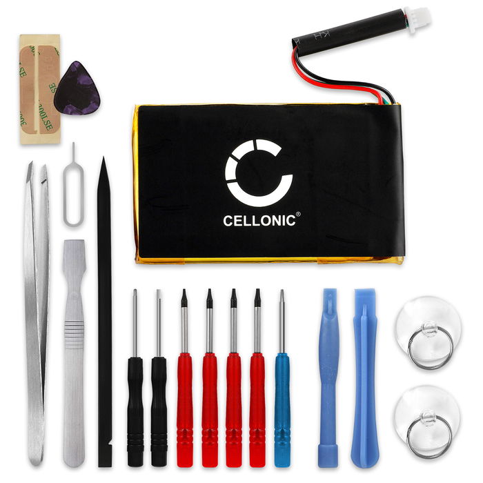 Garmin Nüvi 1490 Batteria marcata CELLONIC, 1250mAh di capacità + Set di strumento