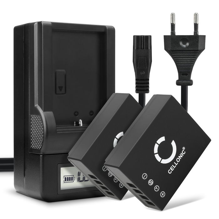 2x Batteria per Fuji FujiFilm X-T2 X-T20 X-T10 X-T1 X-Pro2 X-Pro1 X-A3 X-A2 X-A1 X-A10 X-E2 X-E2s X-E1 X-A10 - NP-W126 1140mAh + Caricabatteria BC-W126 di Ricambio sostituzione scorta