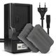 2x Batteria 2000mAh + Caricabatteria