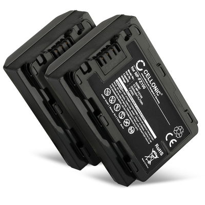 2x Batteria per Sony Alpha 7 IV, A6700, A6600, A7C, A7S III, A7R III, A1, A9, 2040mAh da CELLONIC