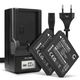 2x Batteria 700mAh + Caricabatteria