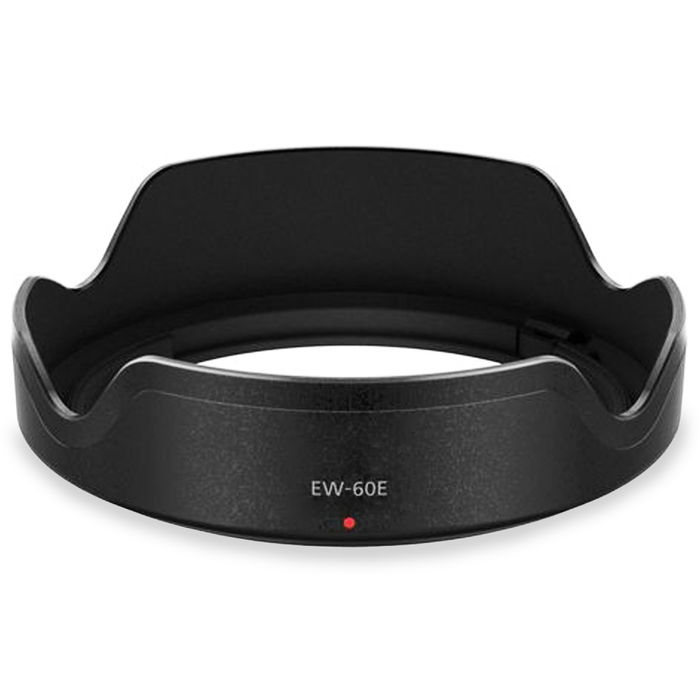 EW-60E Camera Lens Hood for Canon EF-M 11-22mm f/4-5.6 IS STM - Plastic Bayonet Flower / Tulip / Petal Lens Shade from CELLONIC