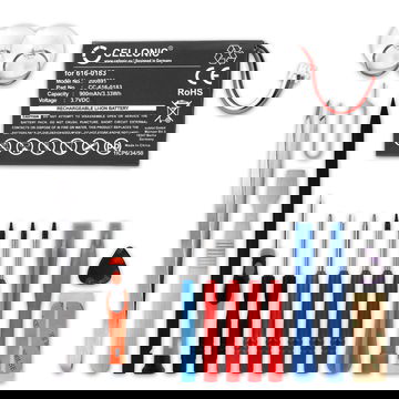 Batteria sostitutiva 616-0183 per Apple iPod 4. Generation Photo - A1059 A1099 Affidabile ricambio da 900mAh + Set di strumento per lettore MP3 MP4 music player