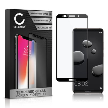 Vetro temperato CELLONIC per Huawei Mate 10 Pro, screen protector (3D Full Cover 9H 0,33mm Full Glue) nero Pellicola salva schermo per telefono cellulare smartphone