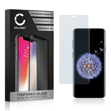 Vetro temperato CELLONIC per Samsung Galaxy S9 Plus (SM-G965), screen protector (3D Full Cover 9H 0,33mm Edge Glue) Trasparente Pellicola salva schermo per telefono cellulare smartphone