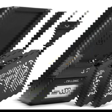 2x Batteria per Nikon 1 AW1 1 J1 J2 J3 1 S1 1 V3 Coolpix A P1000 CoolPix P950 DL24-500 - EN-EL20 EN-EL20a 800mAh + Caricabatteria MH-27 MH-29 di Ricambio sostituzione scorta