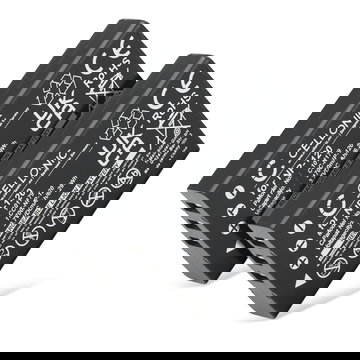 2x Batteria per Besteker Pro 4K AC1, Ordro HDV-D320, HDV-D325, HDV-D395, HDV-D80S da CELLONIC