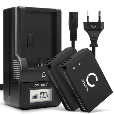 2x Batteria per Canon EOS M50, EOS M100, EOS 100D, PowerShot SX70 HS - LP-E12 820mAh + Caricabatteria LC-E12 di Ricambio sostituzione scorta