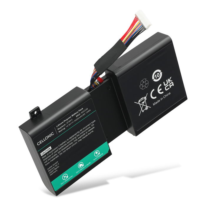 Battery for Dell Alienware 17, Alienware 18, M18x R3, M17X R5, 2F8K3, 0KJ2PX, G33TT, KJ2PX 14.8V 4400mAh from CELLONIC