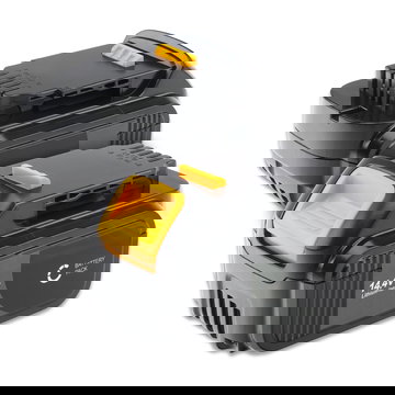 2x Batteria DCB142,DCB141, DCB140 per attrezzo Dewalt DCR020, DCR027, DCV82, DCR017,DCD730, DCR019 Affidabile batteria di ricambio da 4Ah ioni di litio senza effetto memoria per utensili Dewalt