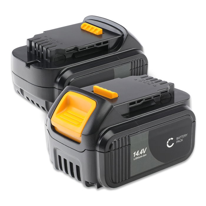 2x Batteria DCB142,DCB141, DCB140 per attrezzo Dewalt DCR020, DCR027, DCV82, DCR017,DCD730, DCR019 Affidabile batteria di ricambio da 4Ah ioni di litio senza effetto memoria per utensili Dewalt