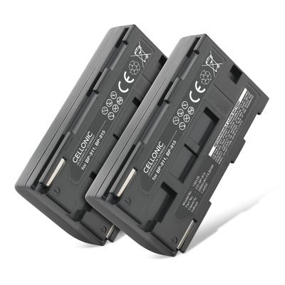 2x Batteria per Canon XF100 G2000 G1000 XF105 XL1s XL1 XL2 XH-A1 BP-915 BP-945 BP-930 BP-911 BP-941 BP-927 BP-924 BP-914 (2000mAh, 7.4V) marca CELLONIC