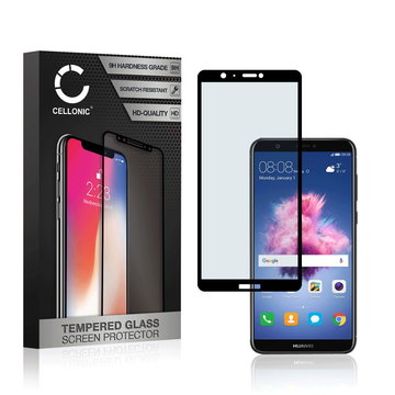 Vetro temperato CELLONIC per Huawei P Smart (2018), screen protector (3D Full Cover 9H 0,33mm Full Glue) nero Pellicola salva schermo per telefono cellulare smartphone