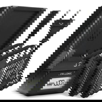 2x Batteria per Panasonic GH5 Lumix DC-GH5 DC-GH5s Lumix DMC-GH4 GH4 GH4r GH4h GH3 DMC-GH3h GH3a G9 DC-G9 - DMW-BLF19E 1600mAh + Caricabatteria DMW-BTC10 di Ricambio sostituzione scorta