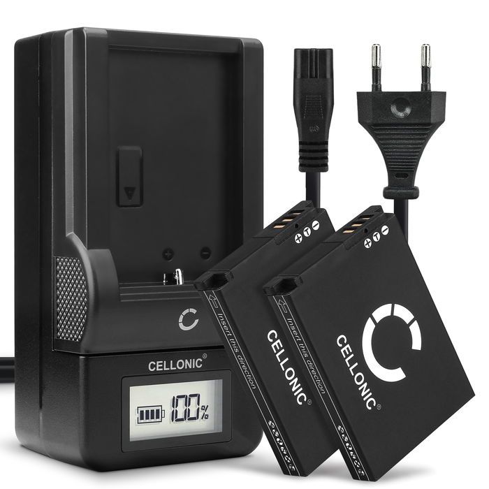 2x Samsung WB2100 Batteria da 1050mAh marcata CELLONIC + Caricabatteria