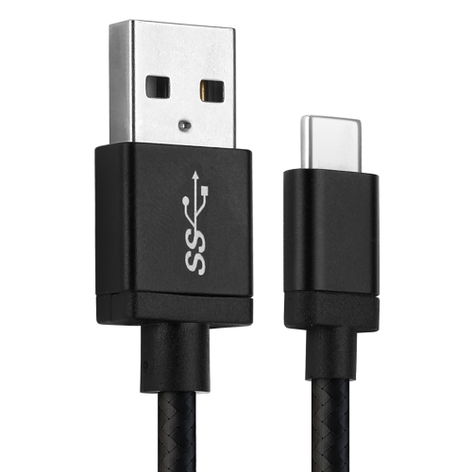 USB-C (Type-C) to USB A Data Cable 1m for Apple iPhone 17, 17 Pro Max, 17 Pro, 16 Pro Max from CELLONIC