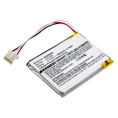 LIS1553, LIS1553(SY6) Battery for Sony MDR-XB950N1 SRS-WS1 WH-CH700N 1000mAh Headphone / Headset Battery Replacement