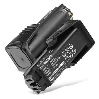 2x Batteria per Bosch GSR Mx2Drive, GSR Prodrive, PS10, SPS10, SPS 10-2, 36019A2010, BAT504 2000mAh 3.6V Li Ion marca CELLONIC