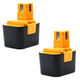 2x Battery (3000mAh, 7.2V)