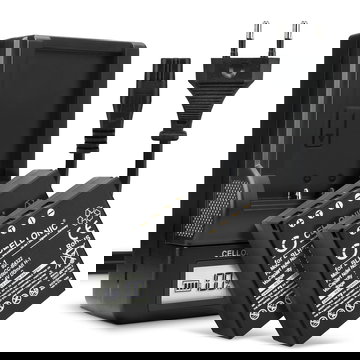 2x Batteria per Olympus OM-D E-M1 Mark II, OM-D E-M1X - BLH-1 2000mAh + Caricabatteria BCH-1 di Ricambio sostituzione scorta