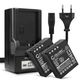 2x Batteria 2000mAh + Caricabatteria