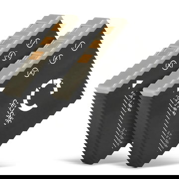 2x Batteria SLB-0737 SLB-0837 per fotocamera Samsung DigiMax i5 i50 MP3 i6 PMP i70 i70S DigiMax L50 L60 L70 L700 L700s L73 L80 NV7 OPS NV3 NV5 Affidabile ricambio da 700mAh, marca CELLONIC