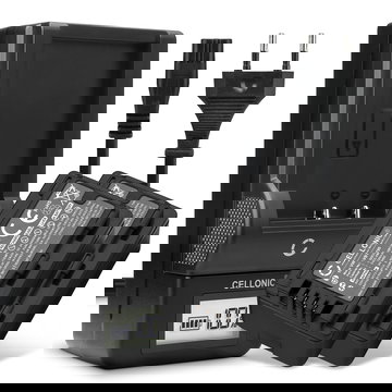 2x Batterie VW-VBK180 VW-VBT190 -VBY100 per videocamera Panasonic HC-V180 V10 V160 V270 V380 V777 V800 HC-VXF990 HC-VX980 HC-W580 HDC-SD40 1780mAh + Caricabatteria VW-BC10 con schermino per visualizzare lo stato di ricarica