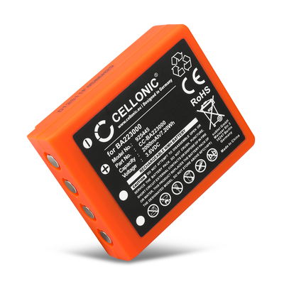 Batteria sostitutiva BA223000, BA223030, FUB6 per telecomando/radiocomando HBC Radiomatic Quadrix, Micron 4, 5, 6, 7, Vector Pro, Keynote Affidabile ricambio da 2000mAh celle dalla lunga durata di vita utile