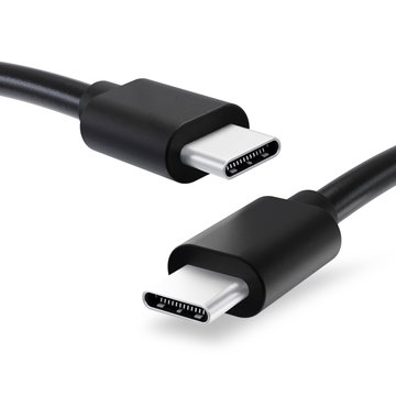 Cavo con connettori USB C Type C e USB C Type C per Macbook Pro 13 / Pro 13 Touch / Retina 12 1m cavetto USB ricarica 3A (PD 60W) e dati, in PVC nero, per notebook