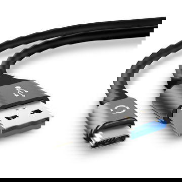 Cavo USB 3.1 Gen 1 con connettore USB C Type C per tablet Google Pixel C filo di 2m cavetto dati & ricarica 3A in piacevole PVC grigio