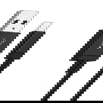 Cavo USB 2.0 con connettore USB C Type C per tablet Huawei MediaPad M5 8.4 / M5 10.8 / M5 Pro / M5 lite 10 filo di 1m cavetto dati & ricarica 3A in piacevole Nylon nero