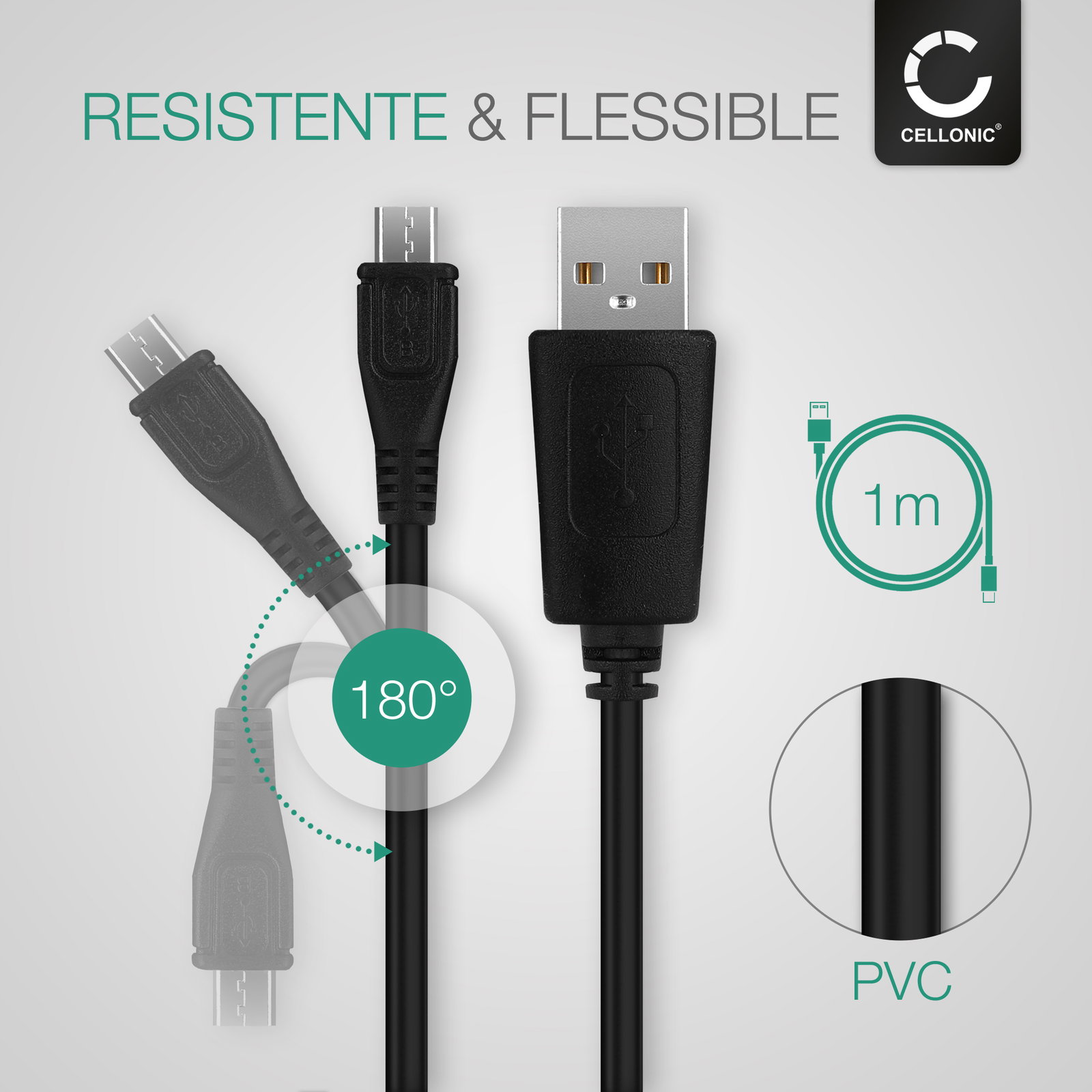 Nedis CCTB64020AL20 Cavo USB, USB 3.2 Gen 2x2, USB Type-C™ Maschio