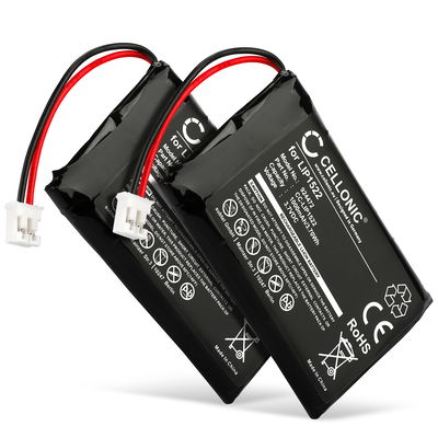 2x Batteria LIP1522 CELLONIC per Dualshock PS4 Controller Ricambio da 1000mAh per console giochi controller palmari