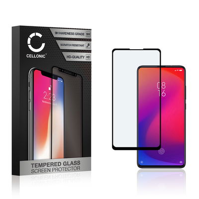 Vetro temperato CELLONIC per Xiaomi Mi 9T / Mi 9T Pro, screen protector (3D Case-friendly 9H 0,33mm Full Glue) nero Pellicola salva schermo per telefono cellulare smartphone