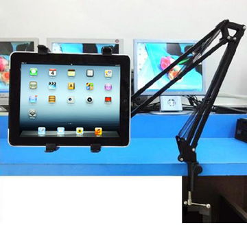 360 gradi Tablet Supporto Tavolo con Braccio Regolabile e Rotazione per iPad / iPad mini / iPad Air, Galaxy, Mediapad, - alluminio, nero -  Supporto universale, a collo d'oca, braccio orientabile