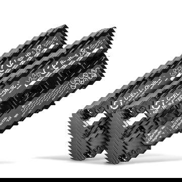 2x Batterie NP-F550 F750 F330 per videocamera camcorder Sony HDR-FX1000E HDR-FX7E FX1000 DSR-PD150 PD170 DSR-250 DCR-VX1000 VX2100e Affidabile ricambio da 2600mAh, marca CELLONIC® , per telecamera SONY