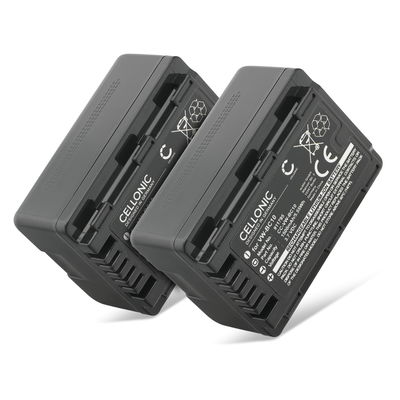 2x Batteria per Panasonic HC-VX870, HDC-SD40, HC-V700, HC-V500, HC-V100, HC-V250, HC-V210 1500mAh , marca CELLONIC