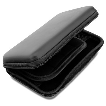 Custodia protettiva per Nintendo 3DS / 3DS XL / New 2DS XL / New 3DS XL case in materiale resistente, piacevole al tatto, colore nero - Porta con te la tua console in un elegante etui di protezione