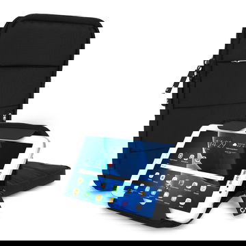 CELLONIC Custodia universale in nylon nero per tablet da 8'' - Case protettivo con bolle antiurto, anti-shock, idrorepellente, compatibile anche con e-reader/laptop