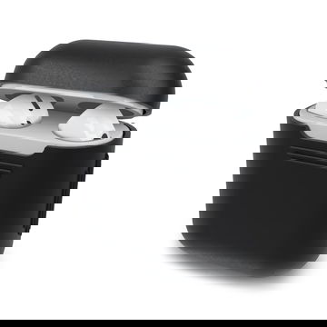 Case in silicone per Apple AirPods AirPods 2 guscio morbido Silicone nero per (case di) auricolari, custodia protettiva – Riduci graffi e danni alle tue cuffie bluetooth