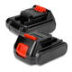 2x Batteria 2500mAh